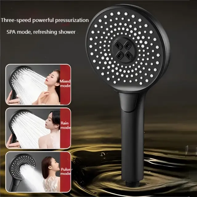 Pommeau de douche à bouton-poussoir à contrôle facile