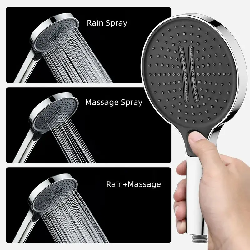 Pommeau de douche moderne à commande par bouton-poussoir