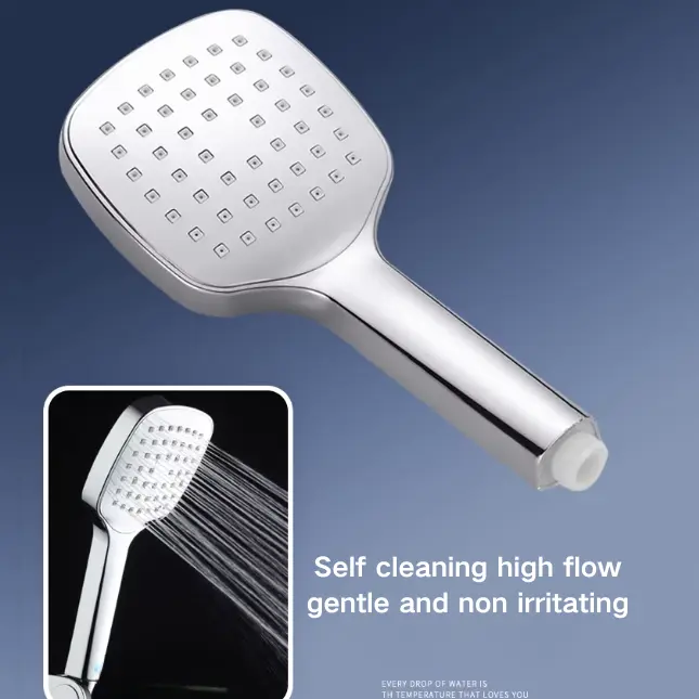 Pommeau de douche haute pression autonettoyant pour un bain confortable