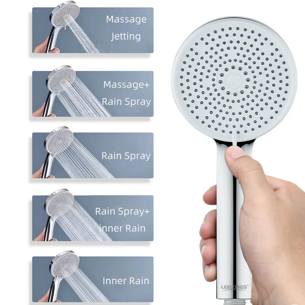 Pommeau de douche autonettoyant avec interface universelle