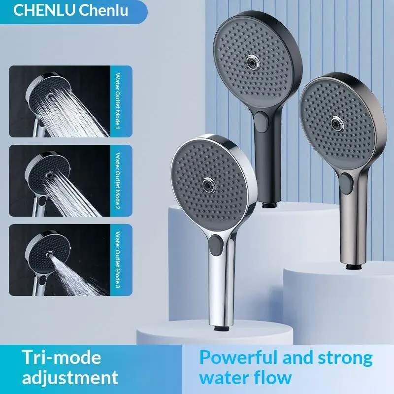 Pommeau de douche à main à micro-bulles à inverseur carré